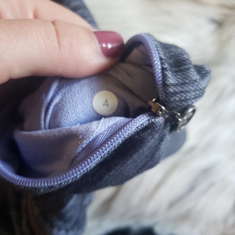 Lululemon Yoga Zipup Large Slub Denim Polar Haze Black - Picture 4 of 10